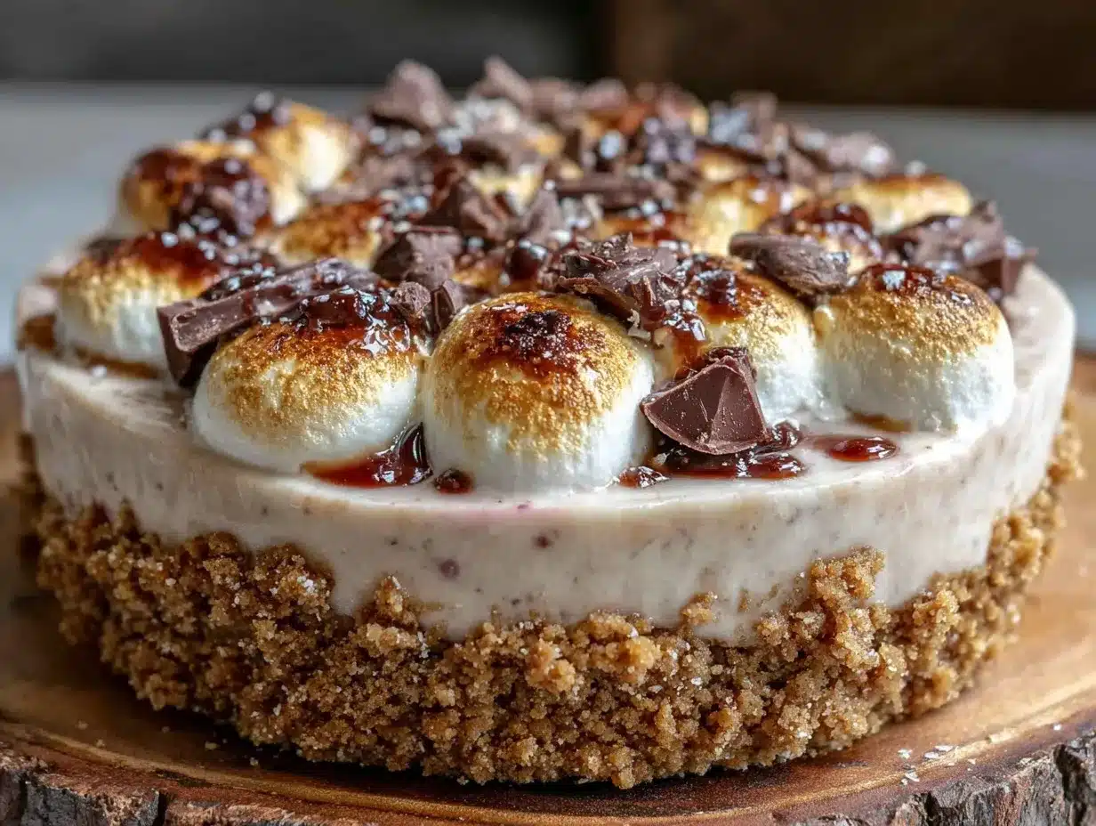 creamy frozen s’mores pie preparation steps