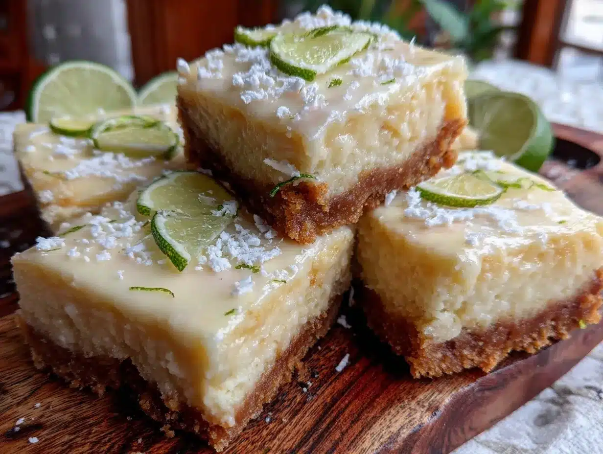 creamy key lime pie bars preparation steps