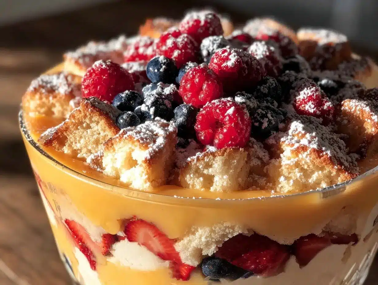 creamy lemon curd trifle preparation steps