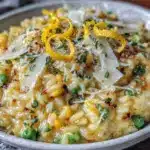creamy lemon risotto - featured image