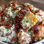creamy loaded baked potato salad - featured image