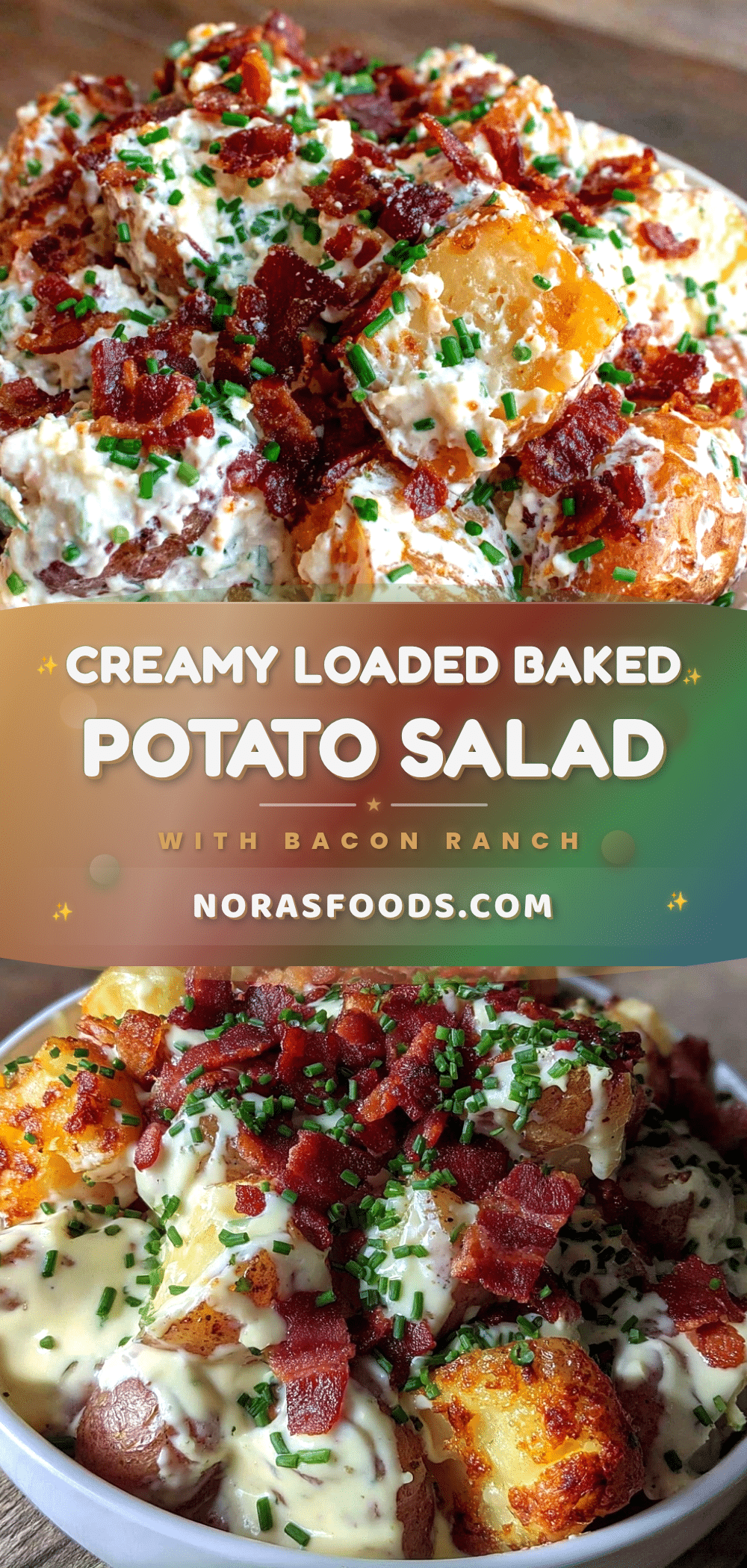 creamy loaded baked potato salad recipe