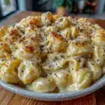 creamy one-pot cacio e pepe mac and cheese - featured image