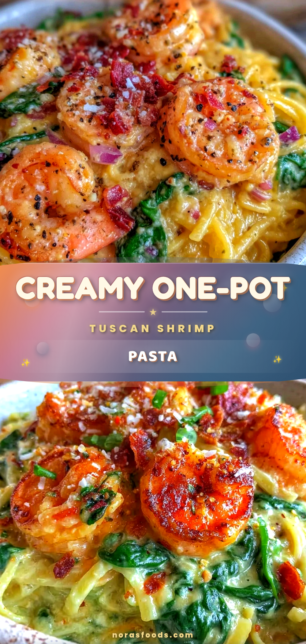 creamy one-pot tuscan shrimp pasta recipe
