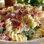 creamy ranch blt pasta salad - featured image