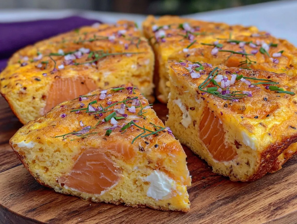 creamy smoked salmon frittata preparation steps