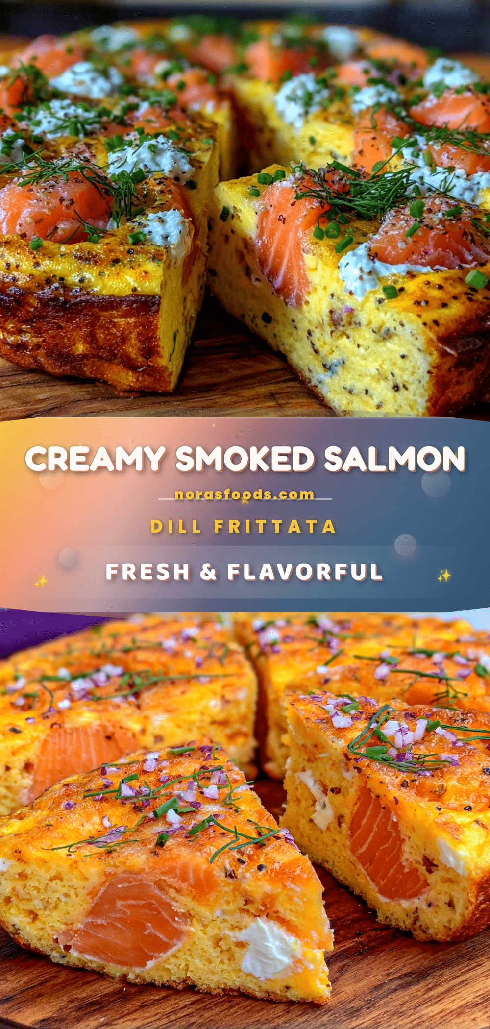 creamy smoked salmon frittata recipe