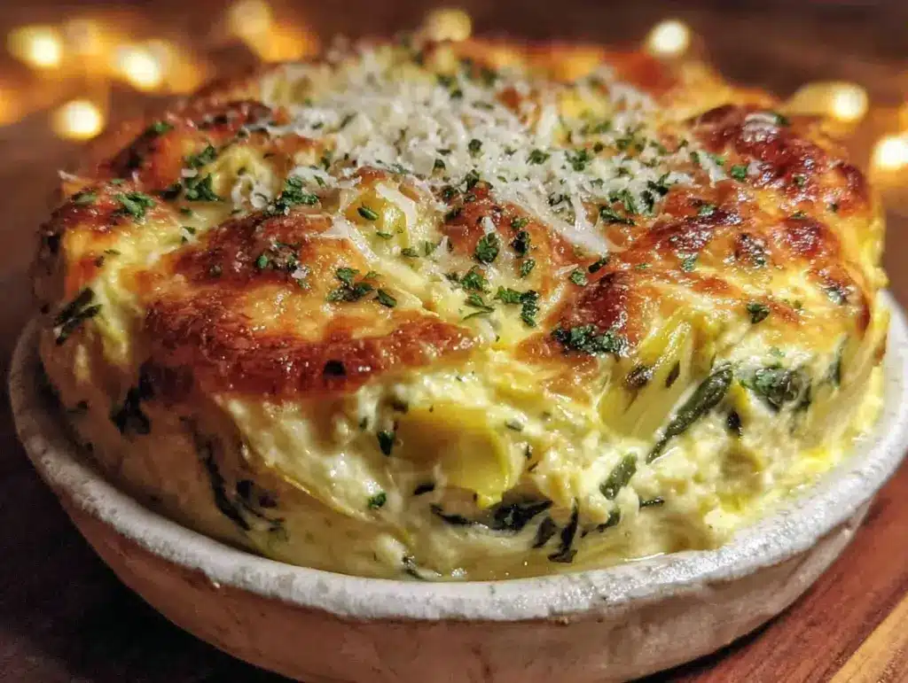 creamy spinach artichoke dip - featured image