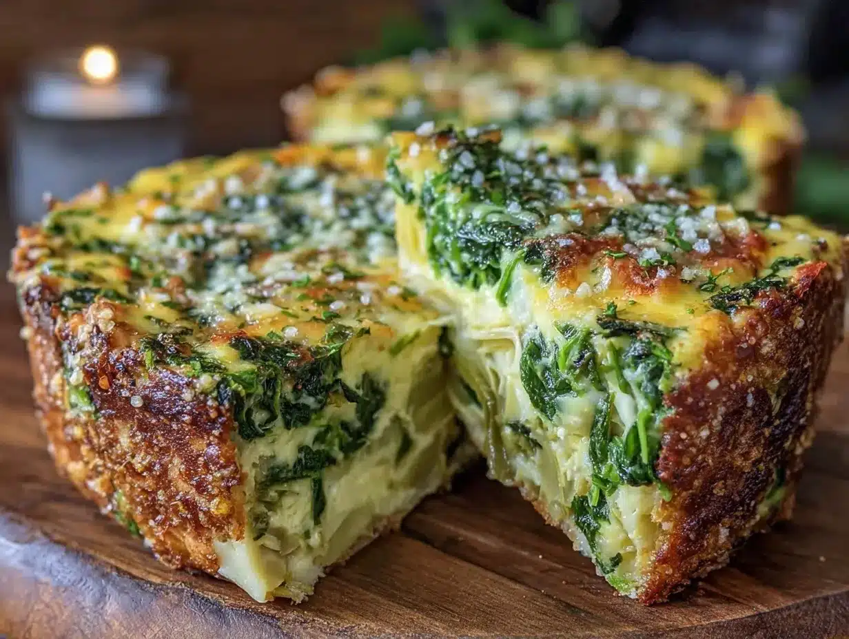 creamy spinach artichoke quiche preparation steps