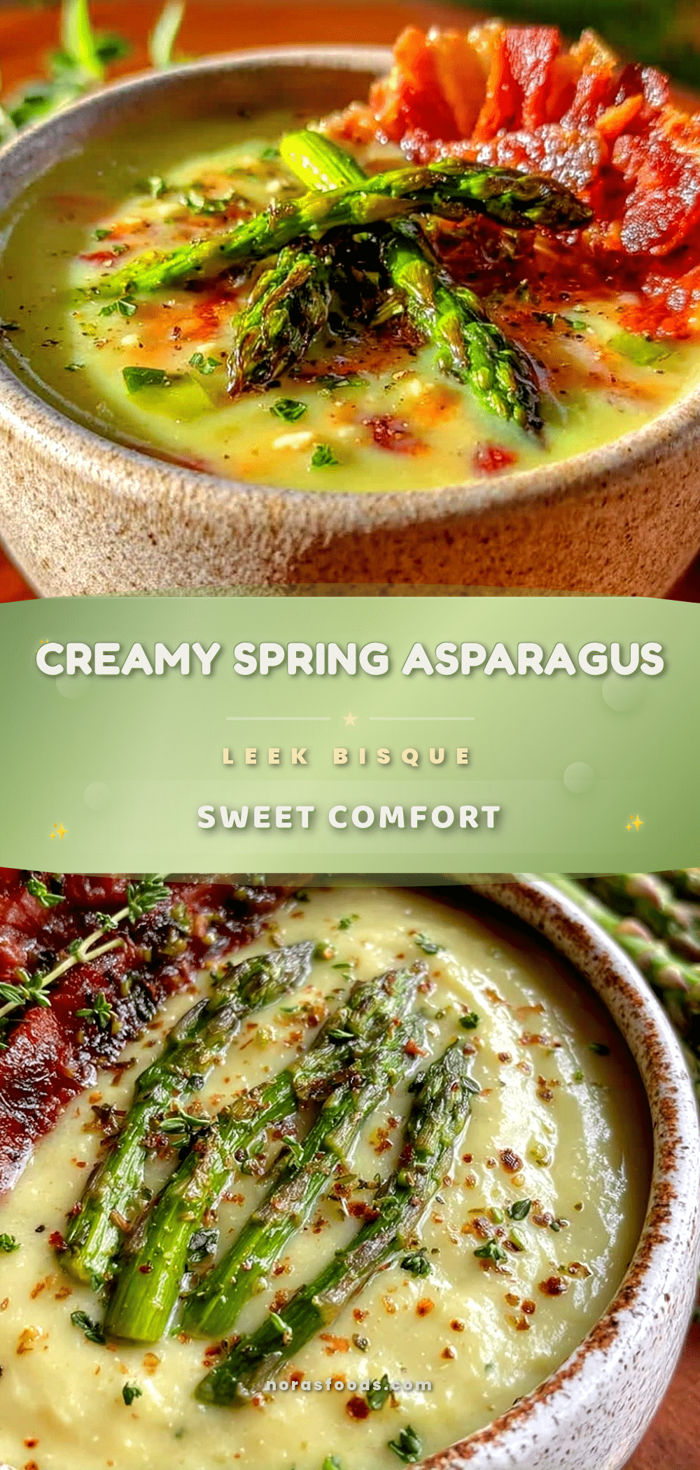 creamy spring asparagus and leek bisque recipe