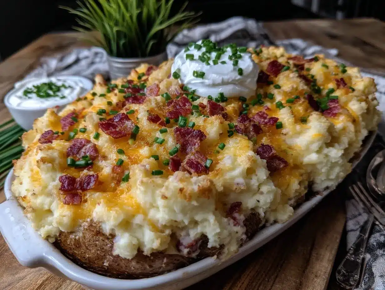 creamy twice baked potato casserole preparation steps