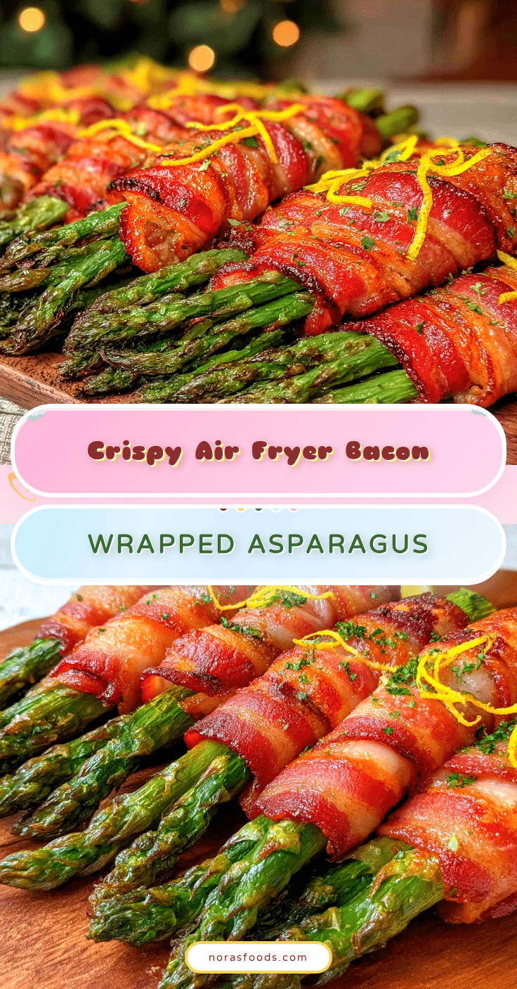 crispy air fryer bacon wrapped asparagus recipe