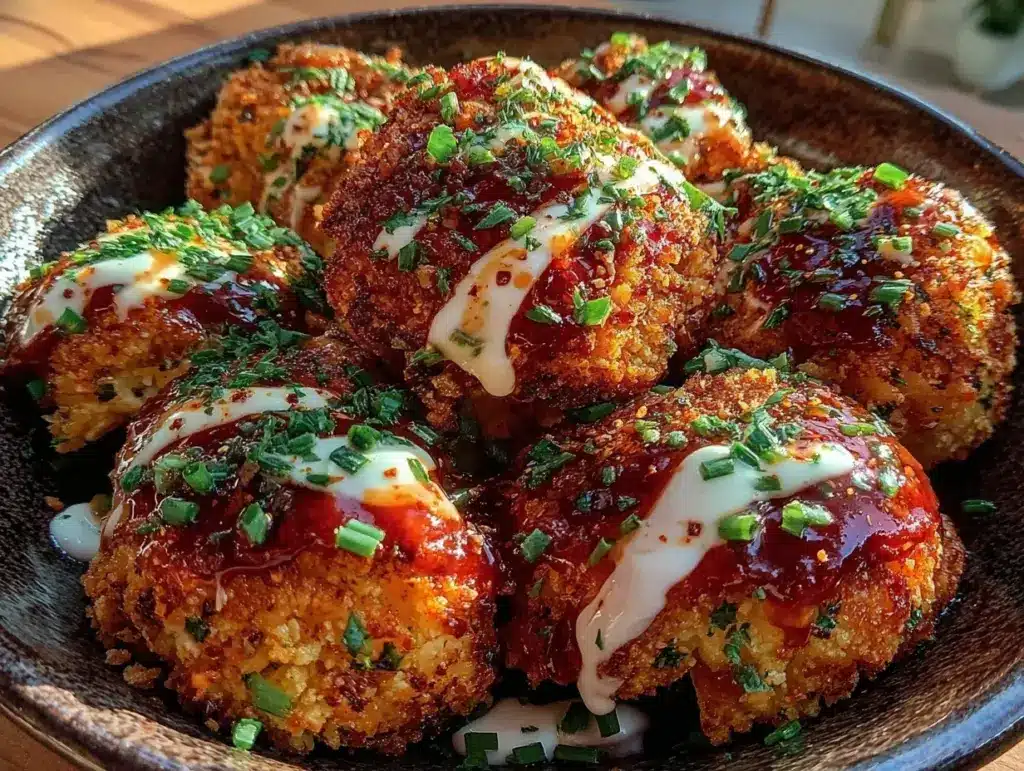 crispy air fryer buffalo cauliflower bites - featured image