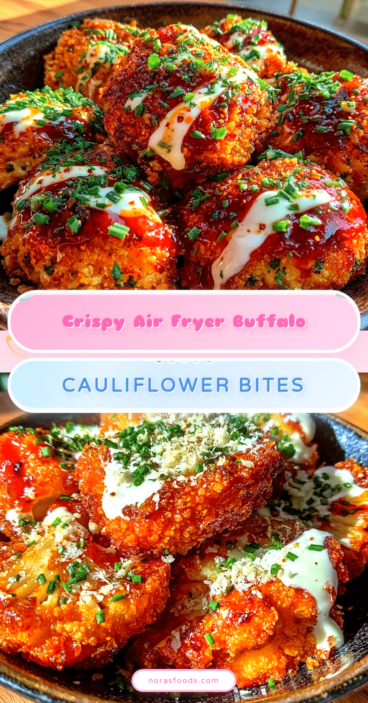 crispy air fryer buffalo cauliflower bites recipe
