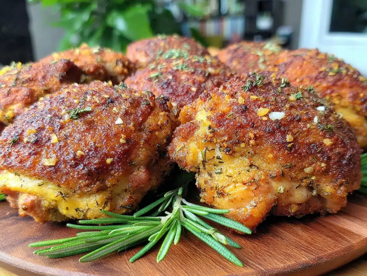 crispy air fryer chicken thighs preparation steps