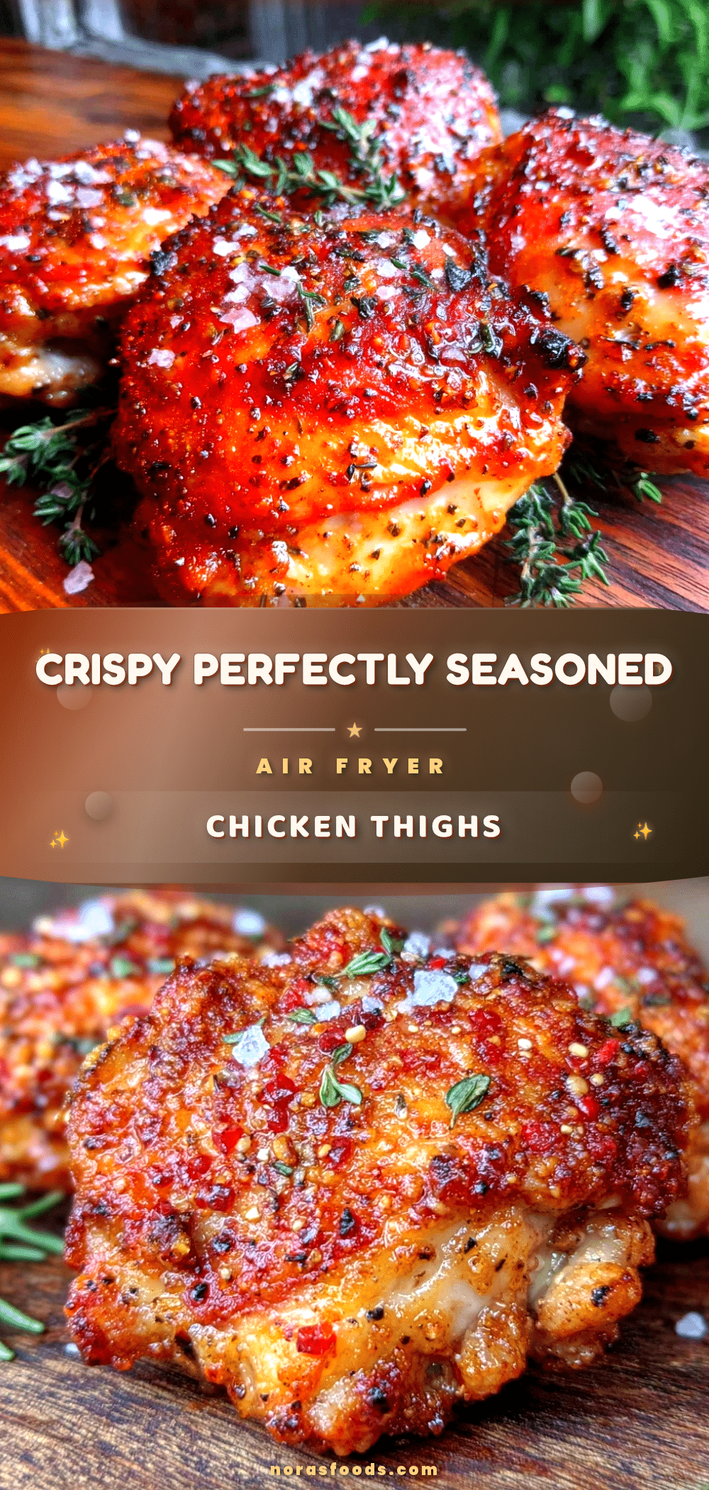 crispy air fryer chicken thighs recipe