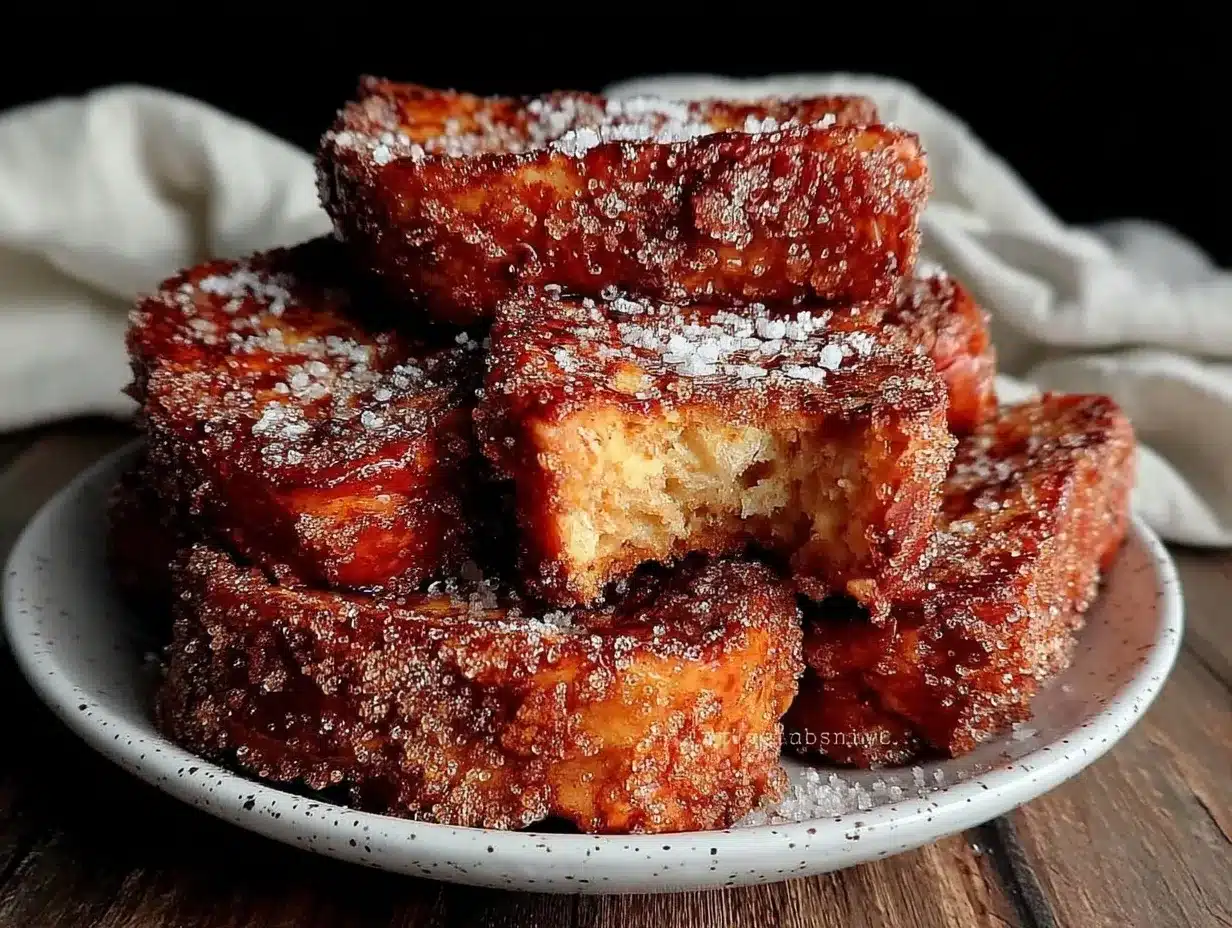 crispy air fryer french toast sticks preparation steps