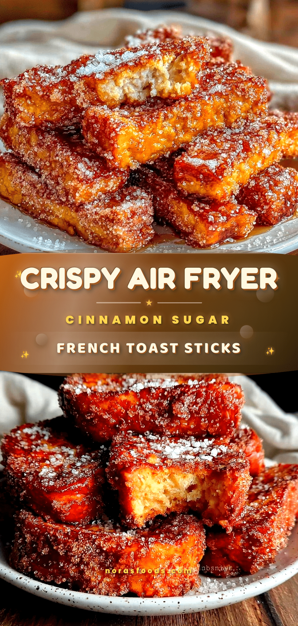 crispy air fryer french toast sticks recipe