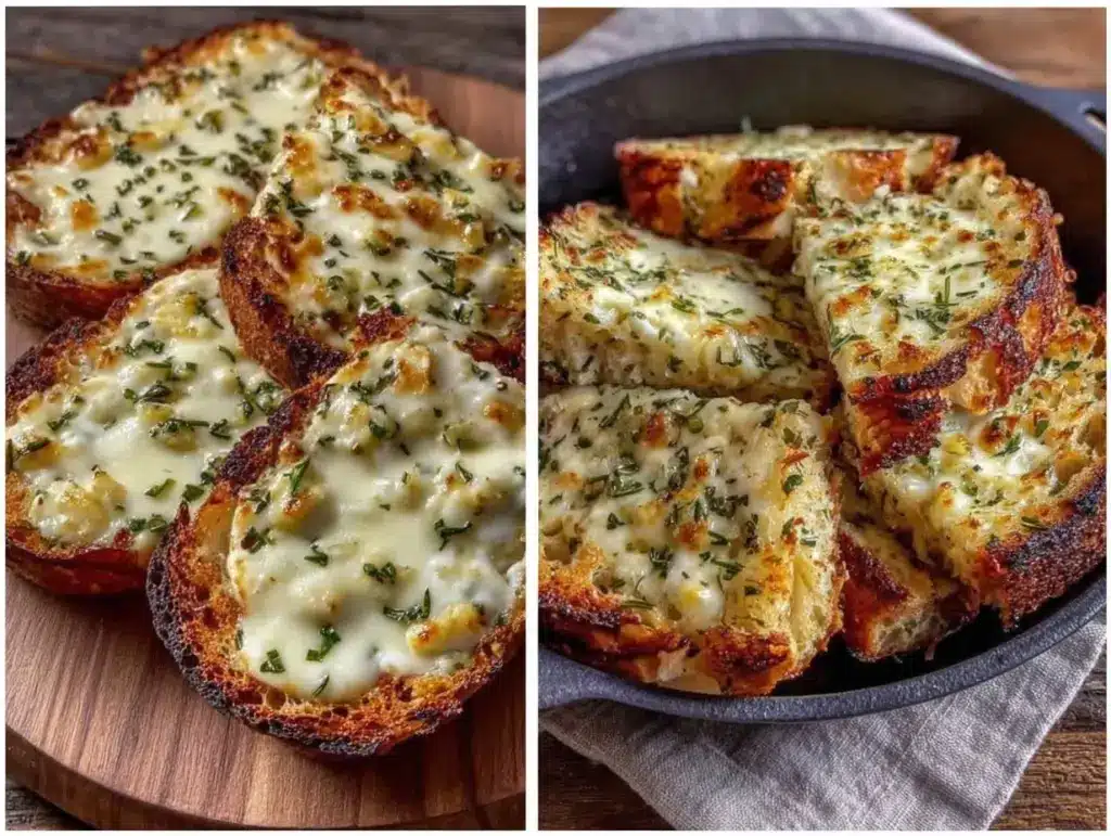 crispy air fryer garlic bread - featured image