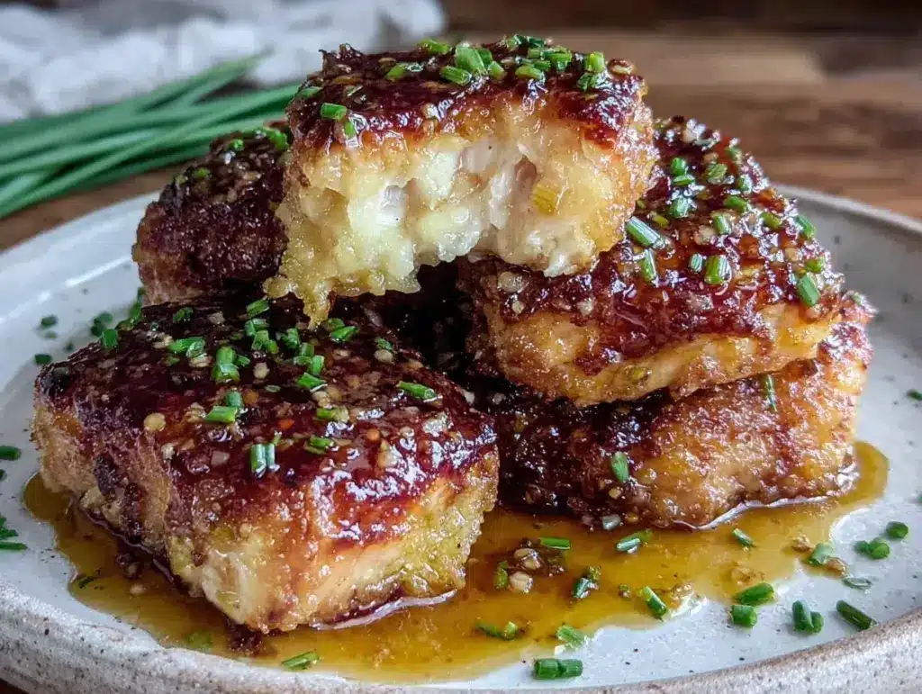 crispy air fryer salmon bites - featured image