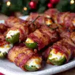 crispy bacon wrapped jalapeño poppers - featured image