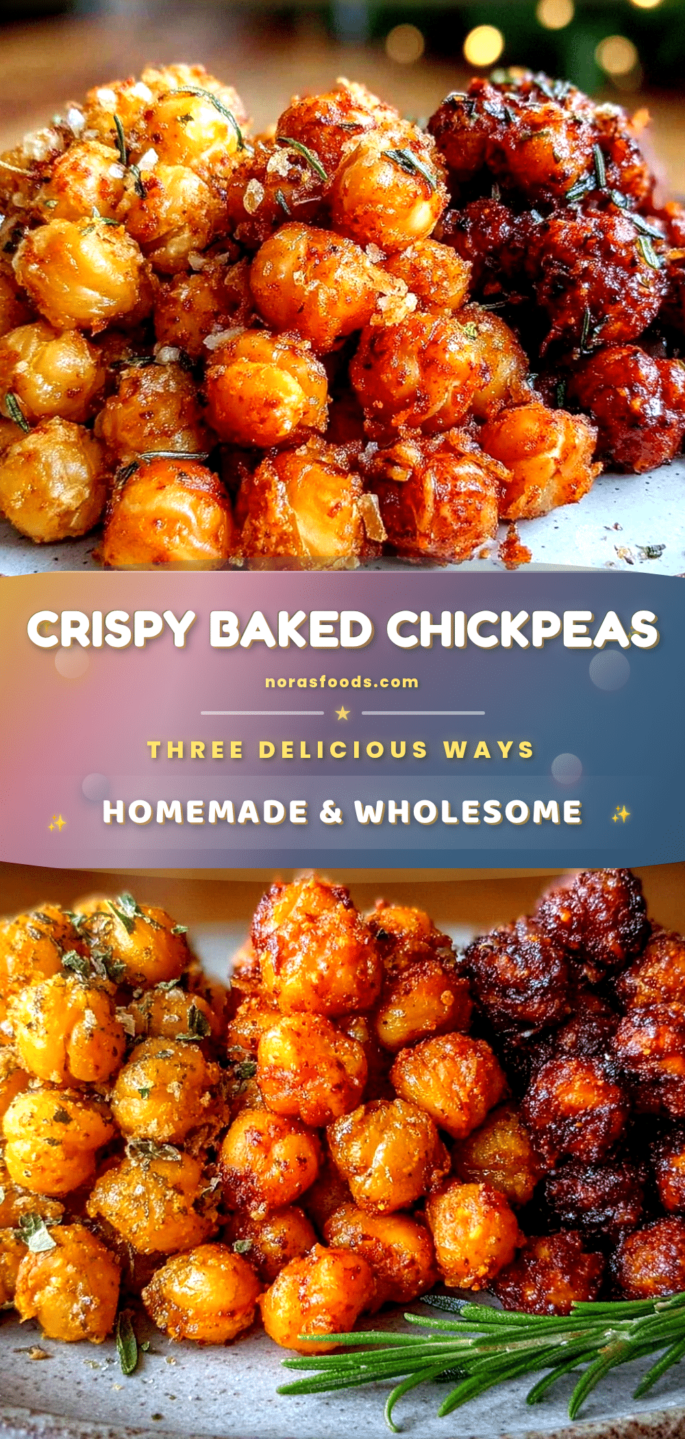 crispy baked chickpeas recipe