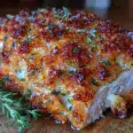 crispy baked parmesan crusted chicken breast - featured image
