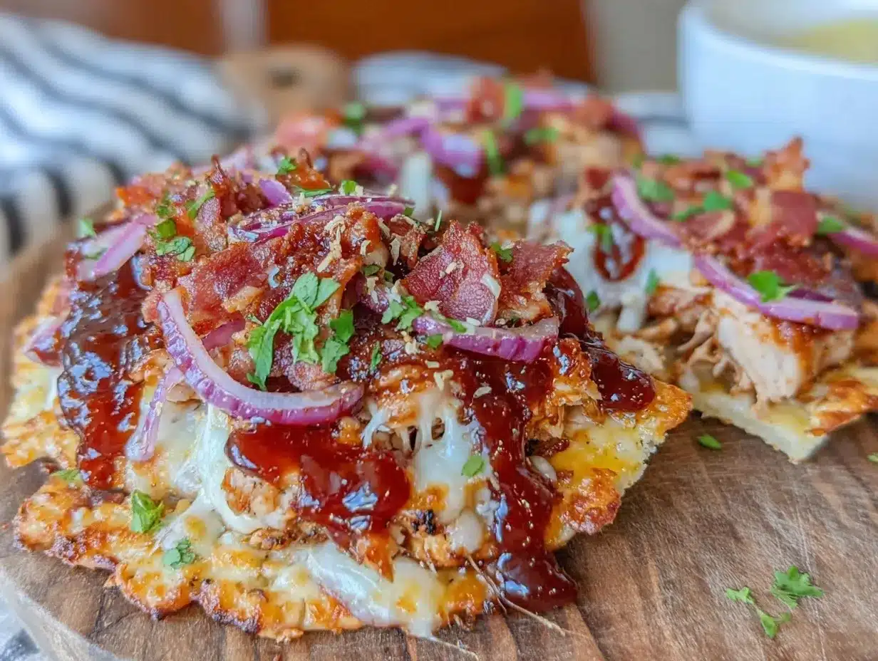 crispy bbq chicken flatbread pizza preparation steps