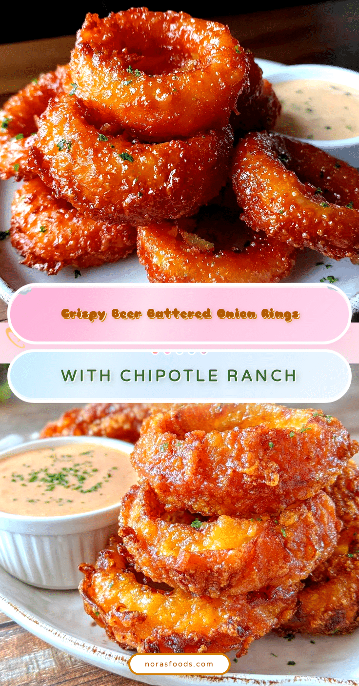 crispy beer battered onion rings recipe