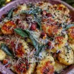 crispy brown butter sage gnocchi - featured image