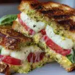 crispy caprese panini - featured image