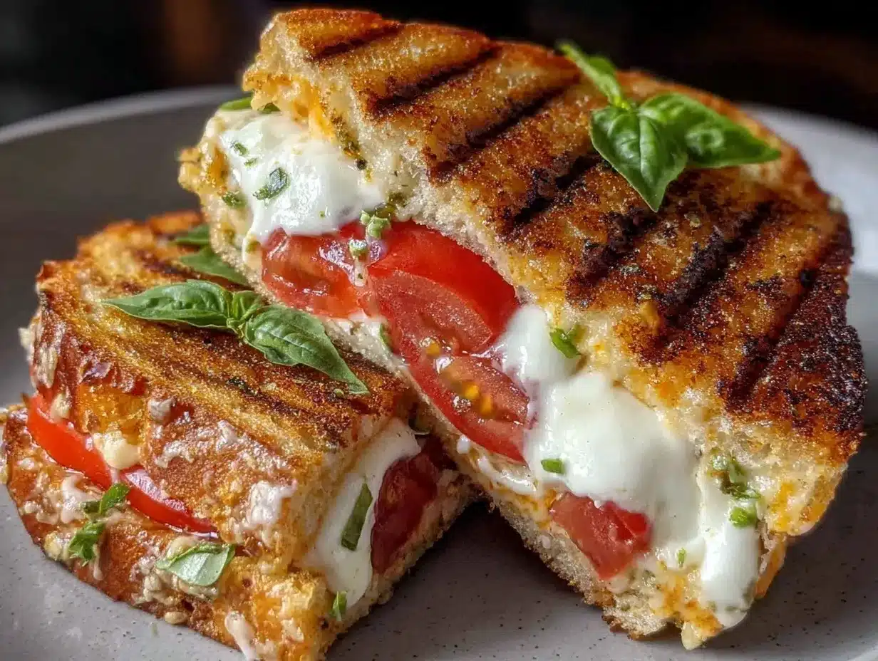 crispy caprese panini preparation steps