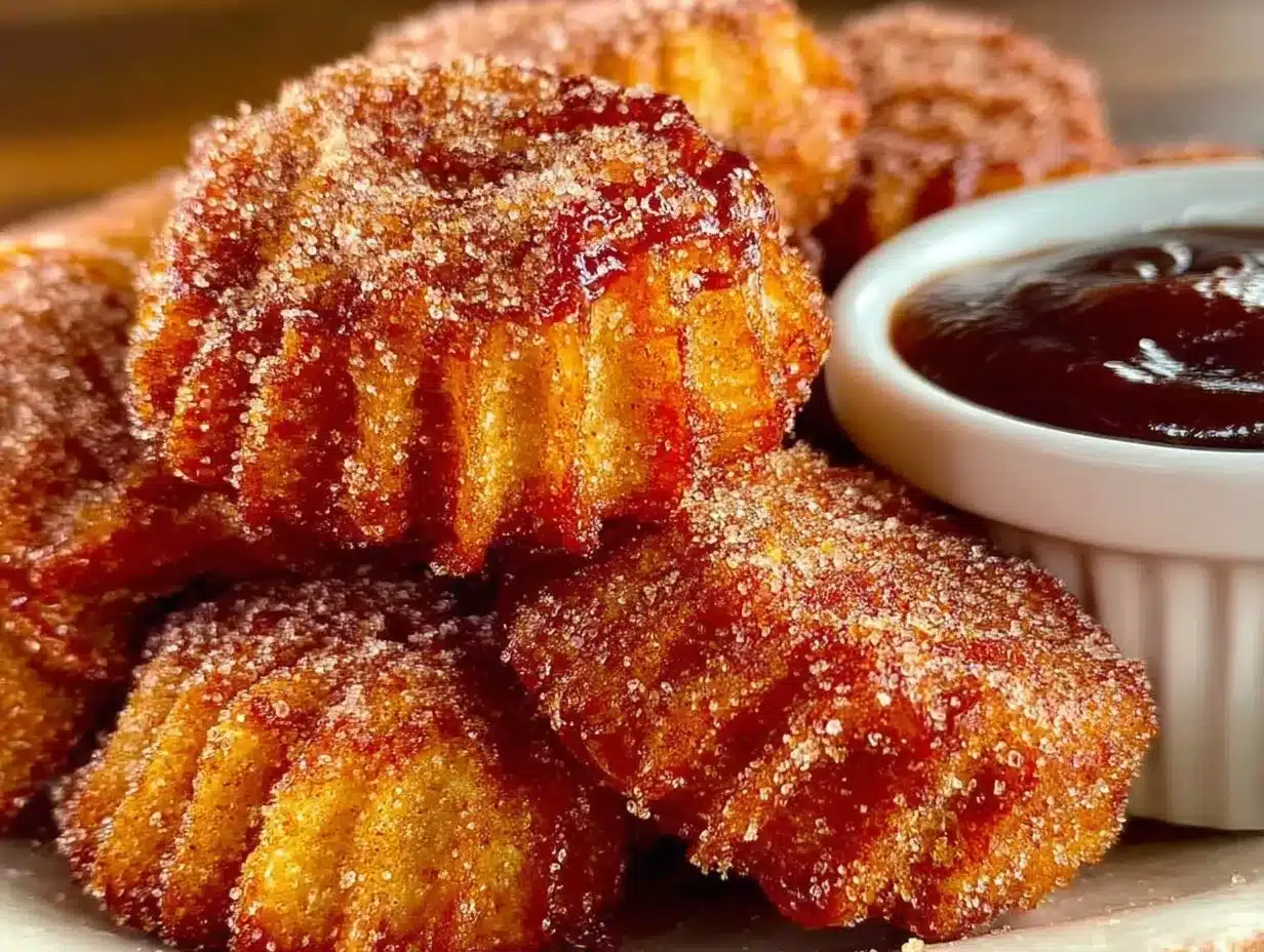 crispy homemade churro bites preparation steps