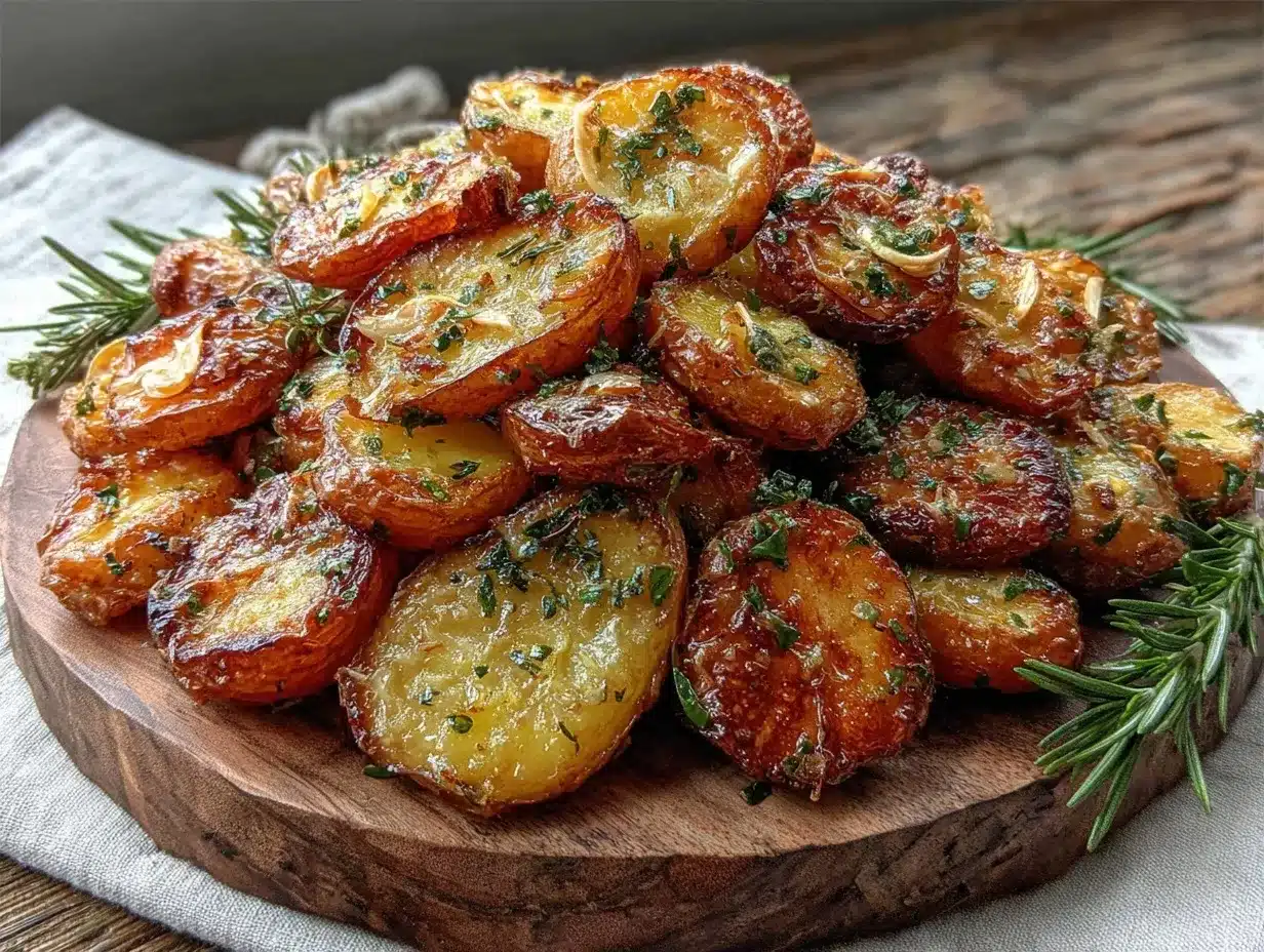 crispy lemon herb roasted fingerling potatoes preparation steps