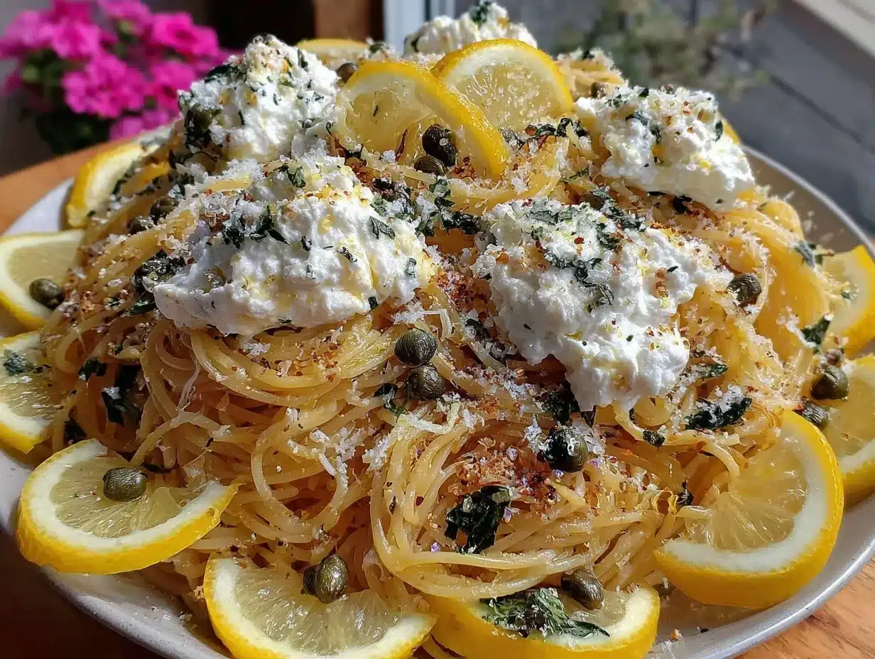 crispy lemon pasta preparation steps