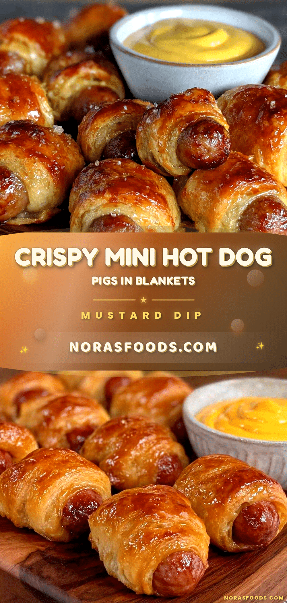 crispy mini hot dog pigs in blankets recipe