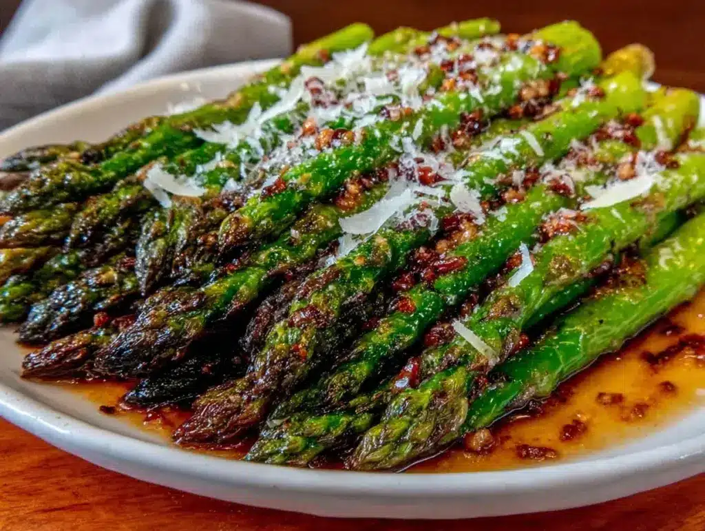 crispy roasted asparagus - featured image
