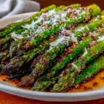 crispy roasted asparagus - featured image