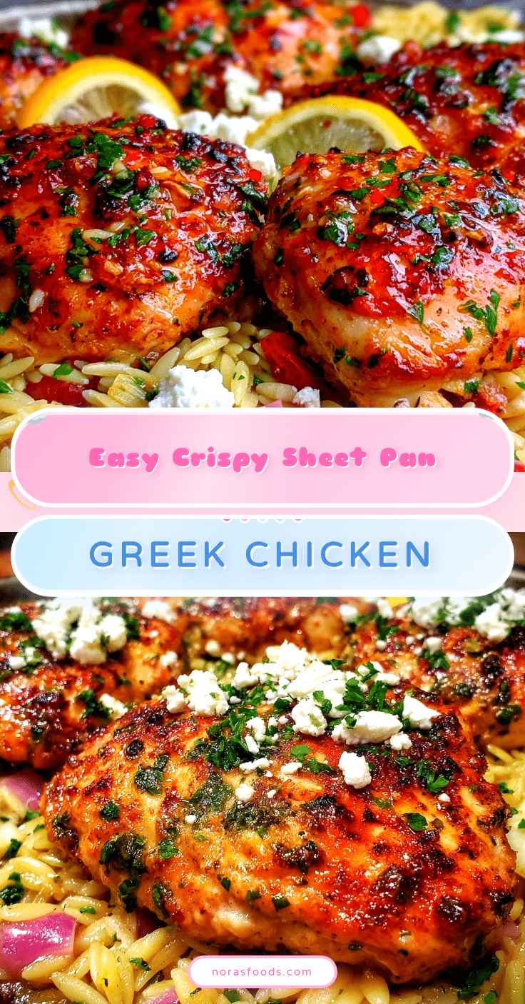 crispy sheet pan greek chicken recipe
