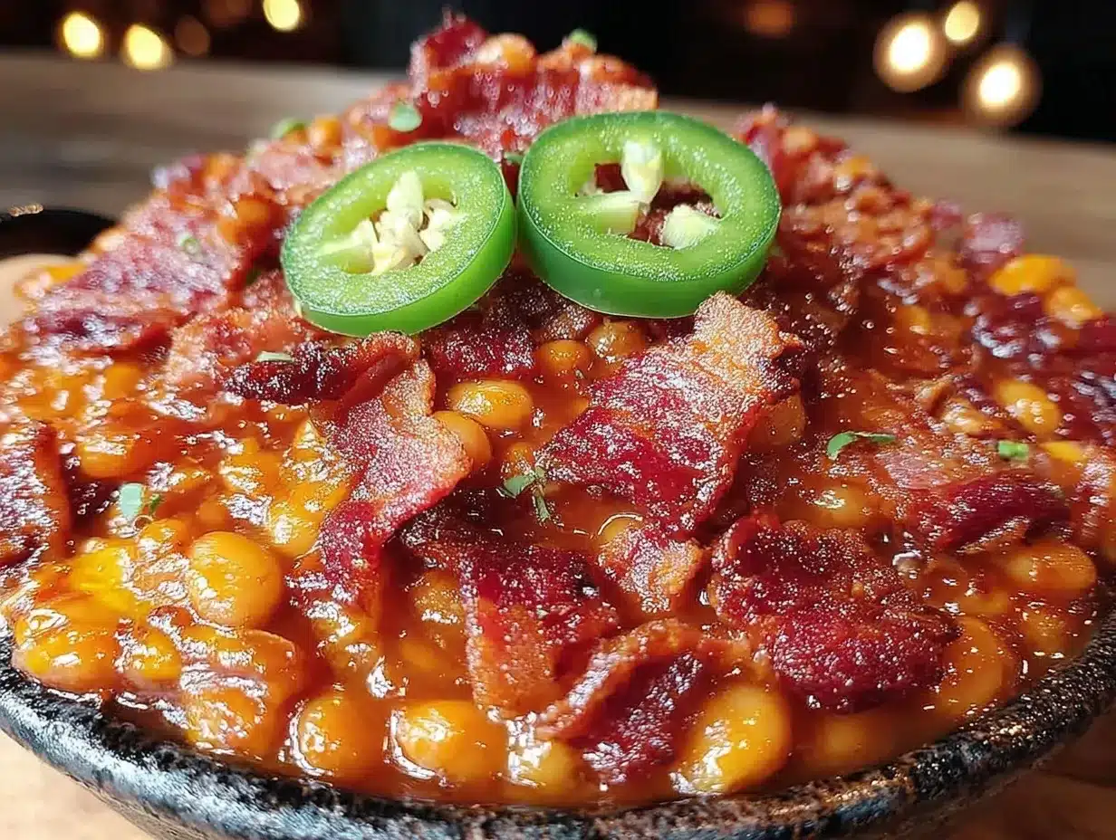 crockpot BBQ baked beans preparation steps