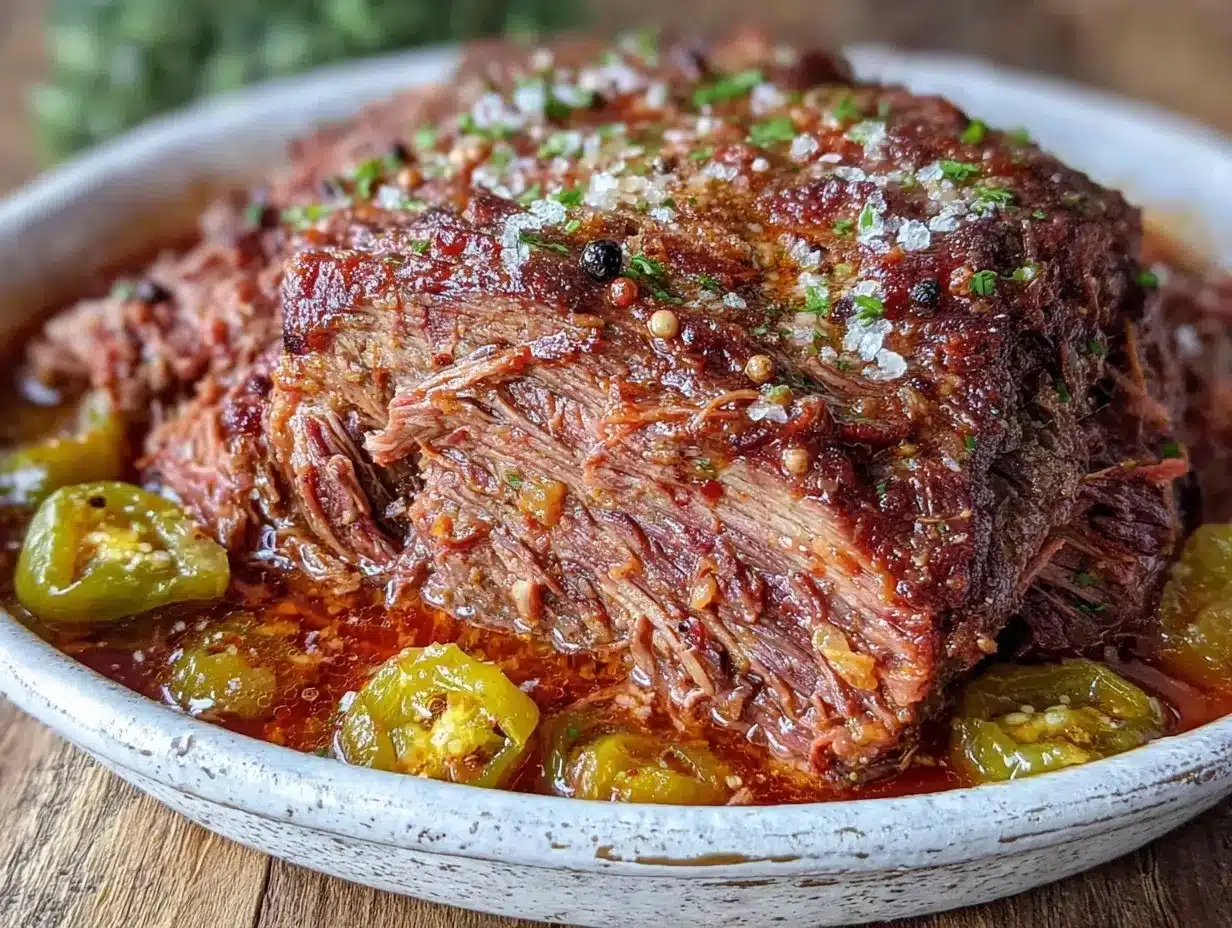 crockpot mississippi pot roast preparation steps