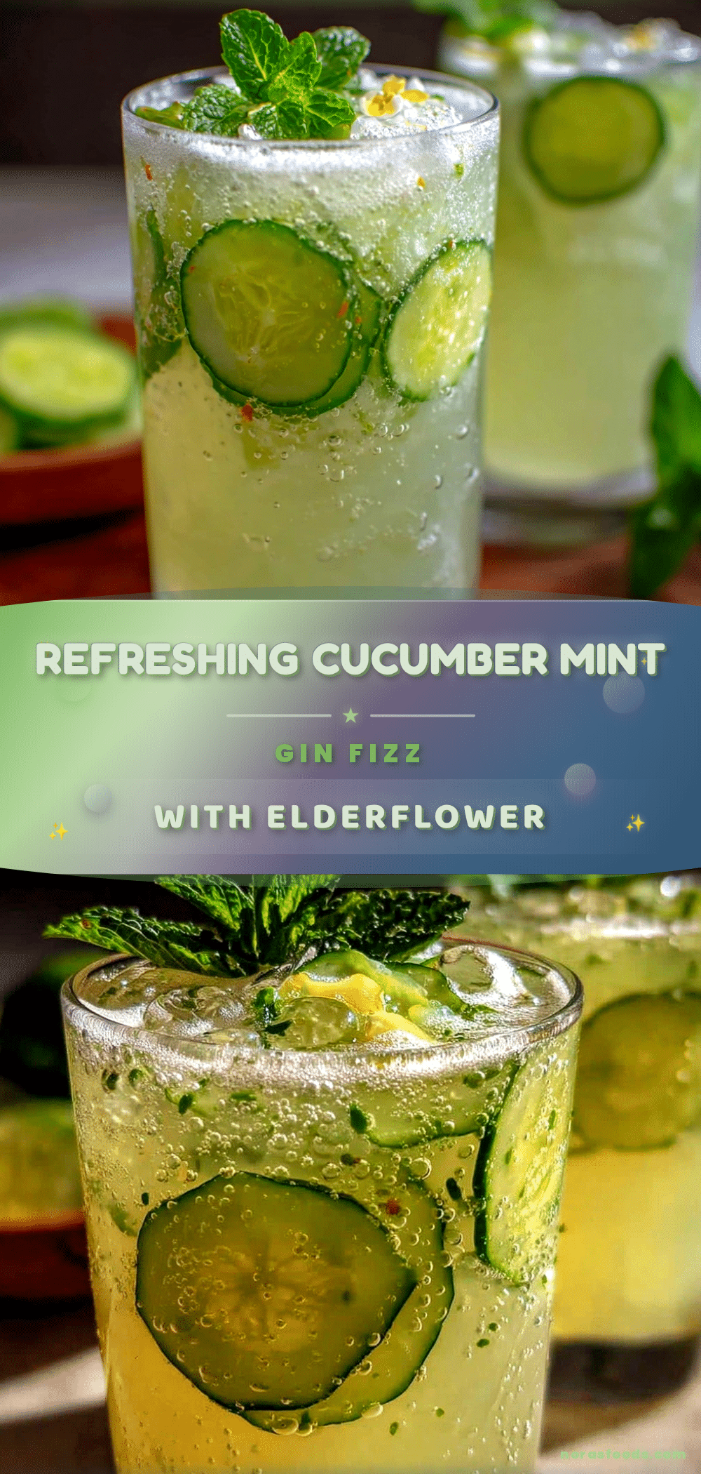 cucumber mint gin fizz recipe