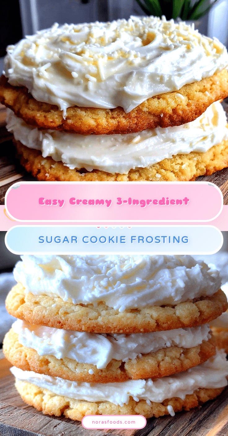 easy creamy 3-ingredient sugar cookie frosting recipe