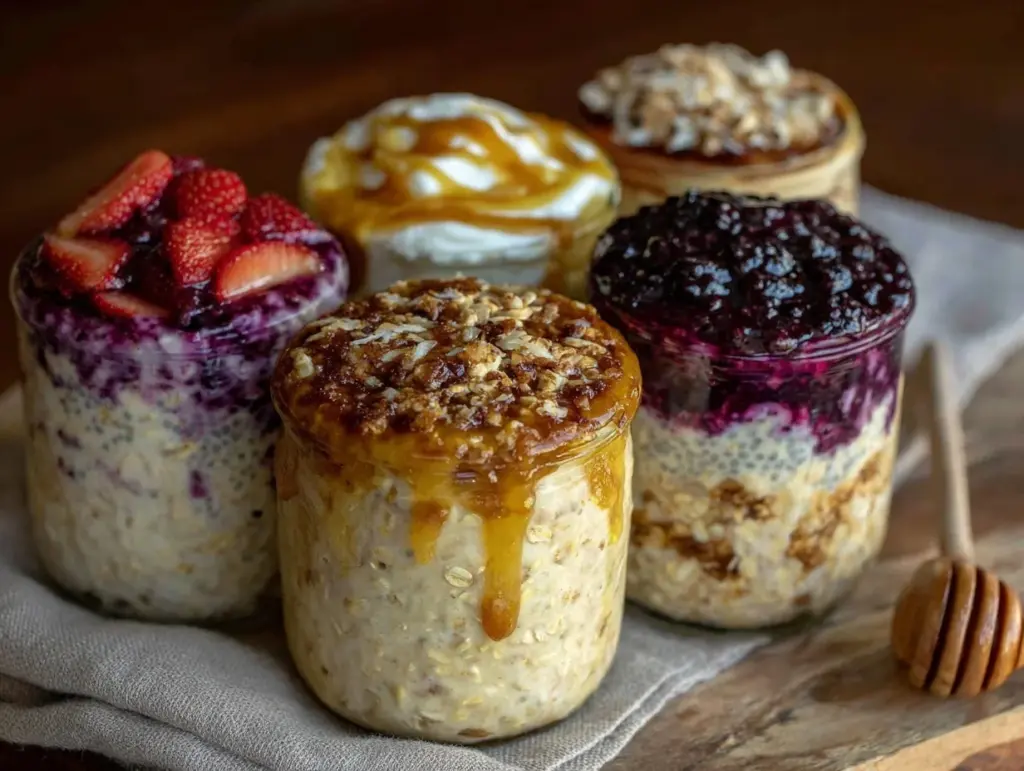 easy creamy overnight oats - featured image