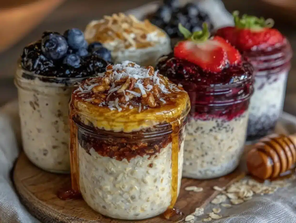 easy creamy overnight oats preparation steps