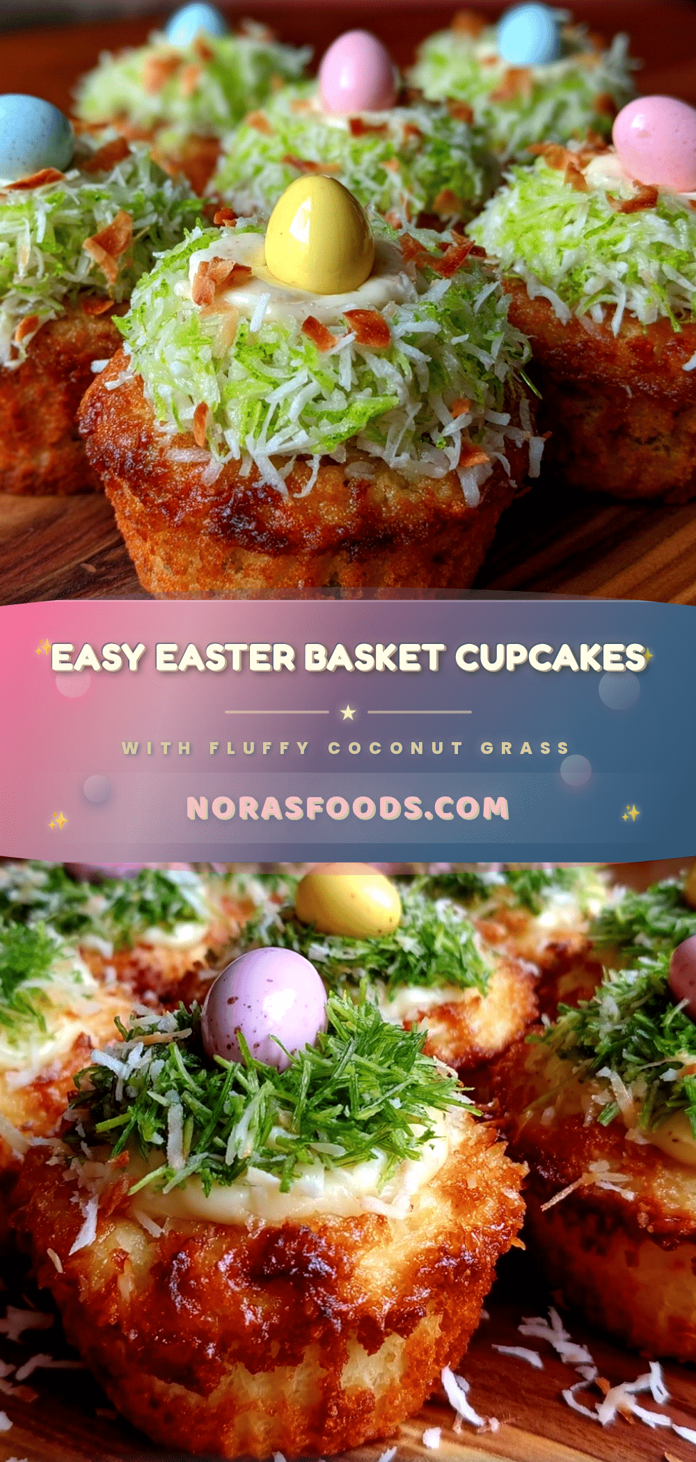 easy easter basket cupcakes recipe