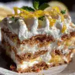 easy no bake lemon icebox cake - featured image