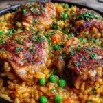 easy one-pan chicken and rice dinner - featured image