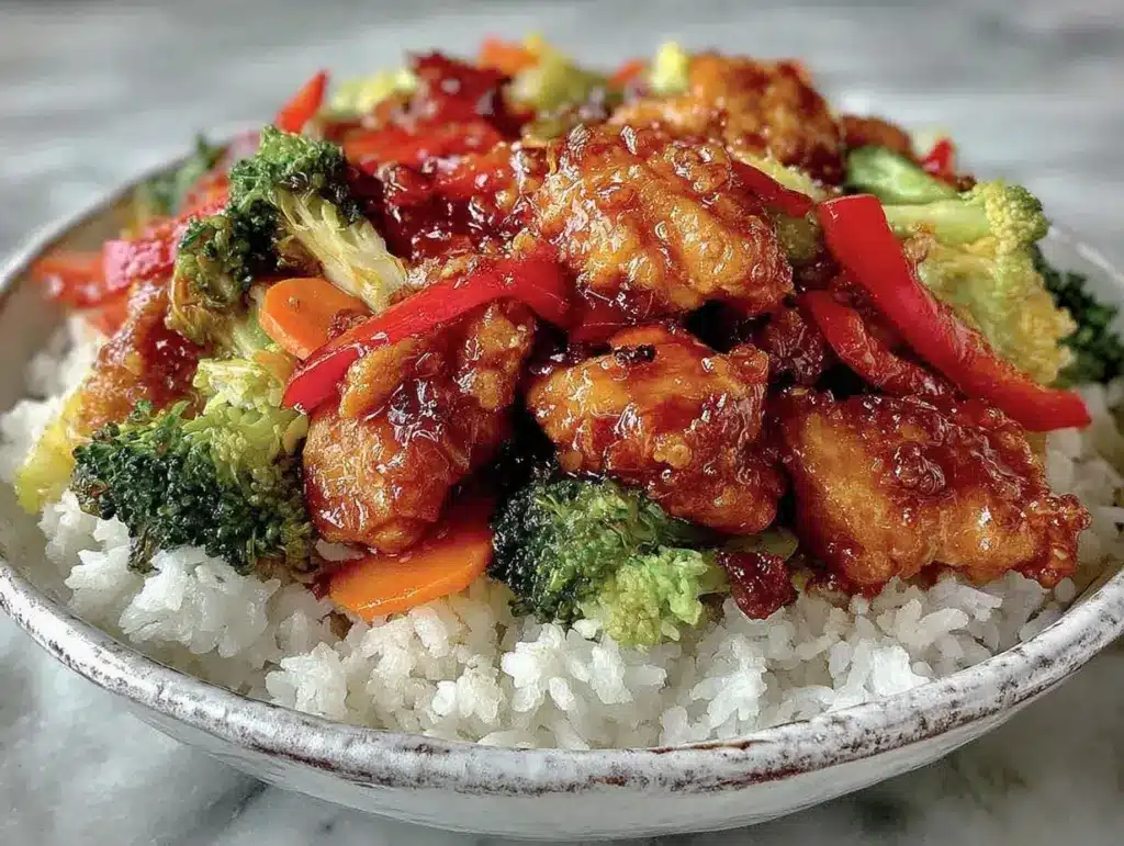 easy sticky teriyaki chicken stir fry - featured image