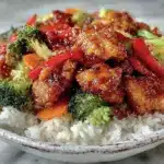 easy sticky teriyaki chicken stir fry - featured image